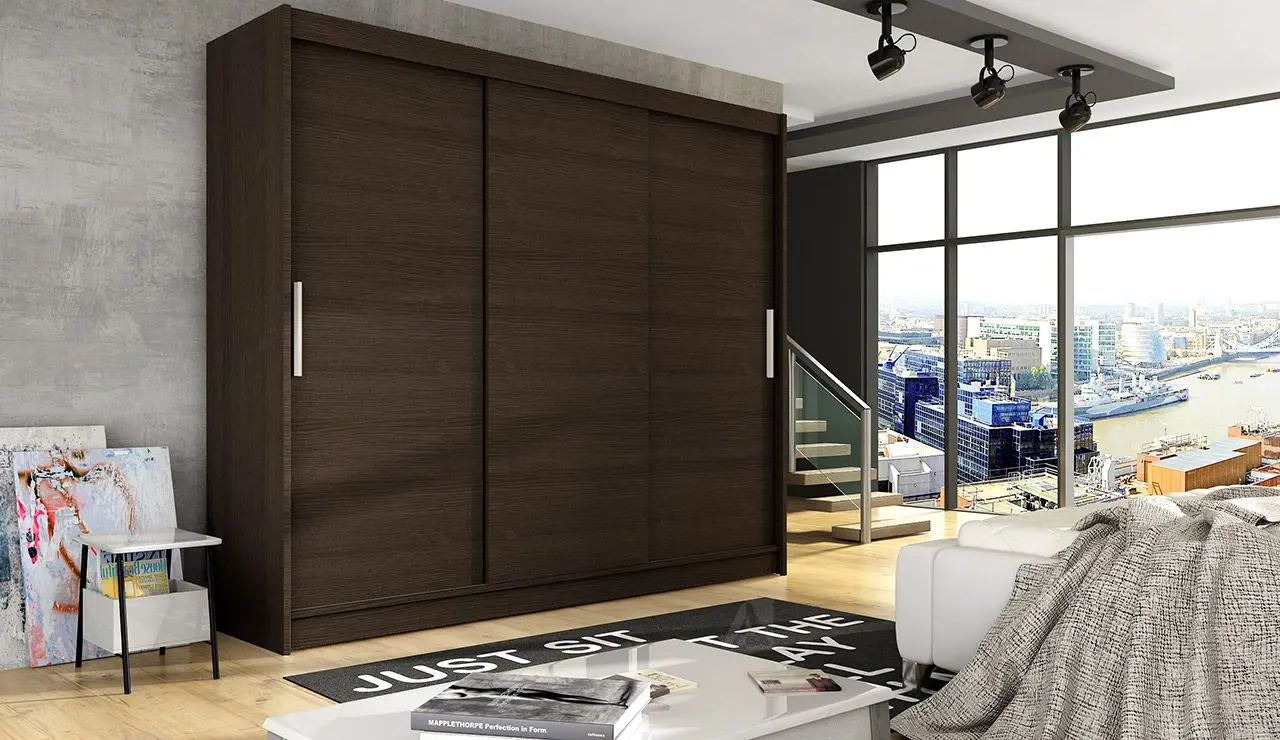 Dulap-cupe Space Meble Aston II 250x215x58 (Chocolate)