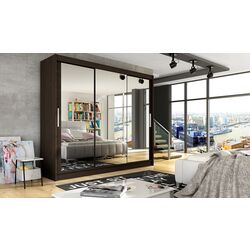 Dulap-cupe Space Meble Aston III 250x215x58 (Chocolate)