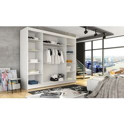 Шкаф-купе Space Meble Aston III 250x215x58 (White Matte) Thumb