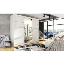Dulap-cupe Space Meble Aston VI 250x215x58 (White Matte)