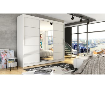 Шкаф-купе Space Meble Aston VI 250x215x58 (White Matte)