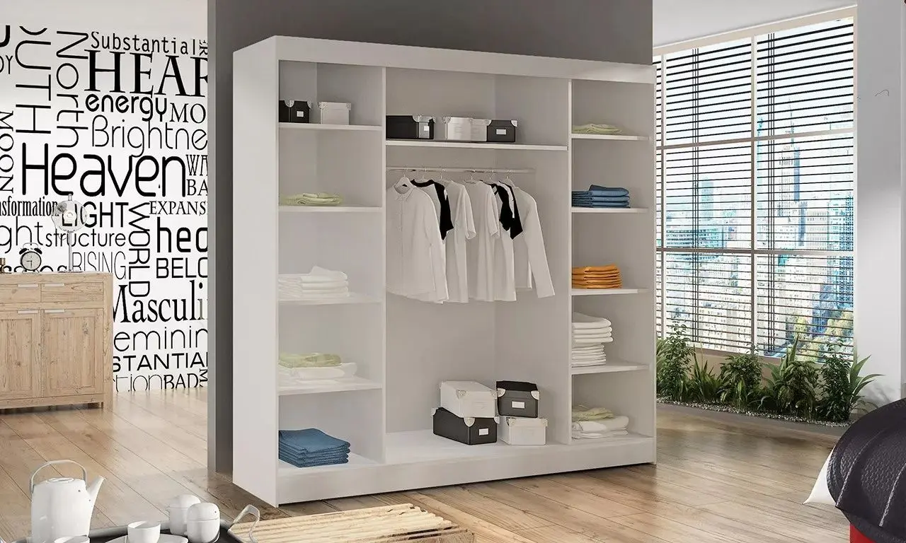 Шкаф-купе Space Meble Basti (White Matt) - 3