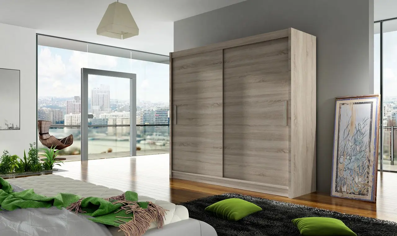 Шкаф-купе Space Meble Bega I 180x215x58 (Truffle)