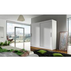 Dulap-cupe Space Meble Bega I 180x215x58 (White Matte)