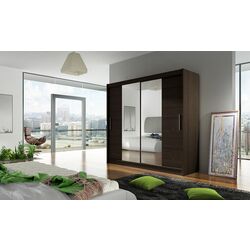 Dulap-cupe Space Meble Bega II 180x215x58 (Chocolate)