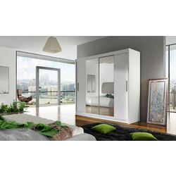 Dulap-cupe Space Meble Bega II 180x215x58 (White Matte)