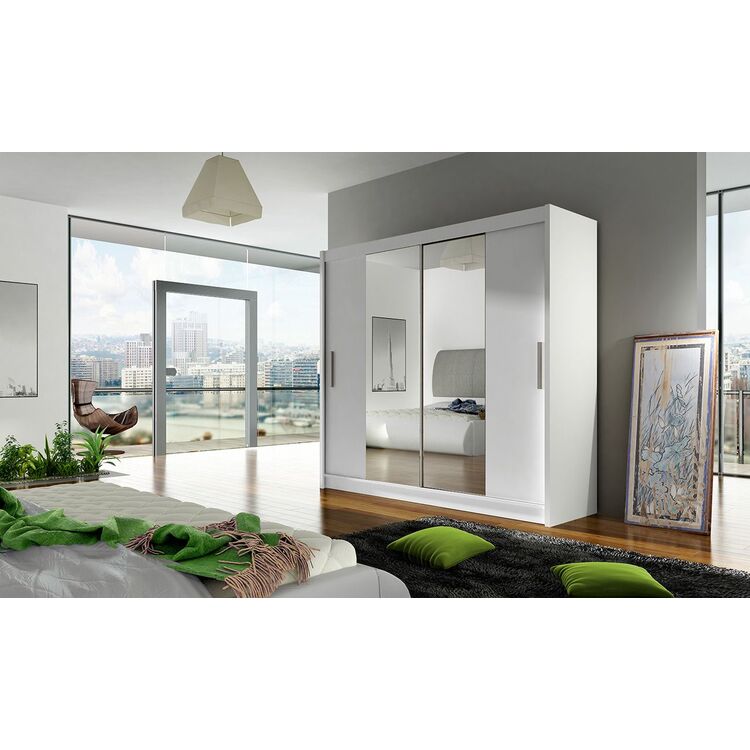 Шкаф-купе Space Meble Bega II 180x215x58 (White Matte)