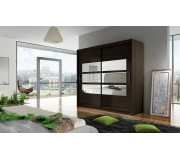 Dulap-cupe Space Meble Bega III 180x215x58 (Chocolate)