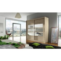 Dulap-cupe Space Meble Bega III 180x215x58 (Sonoma)