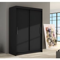 Dulap-cupe Space Meble Miami I 120x200x58 (Black Matte)