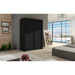 Dulap-cupe Space Meble Miami I 120x200x58 (Black Matte) Thumb