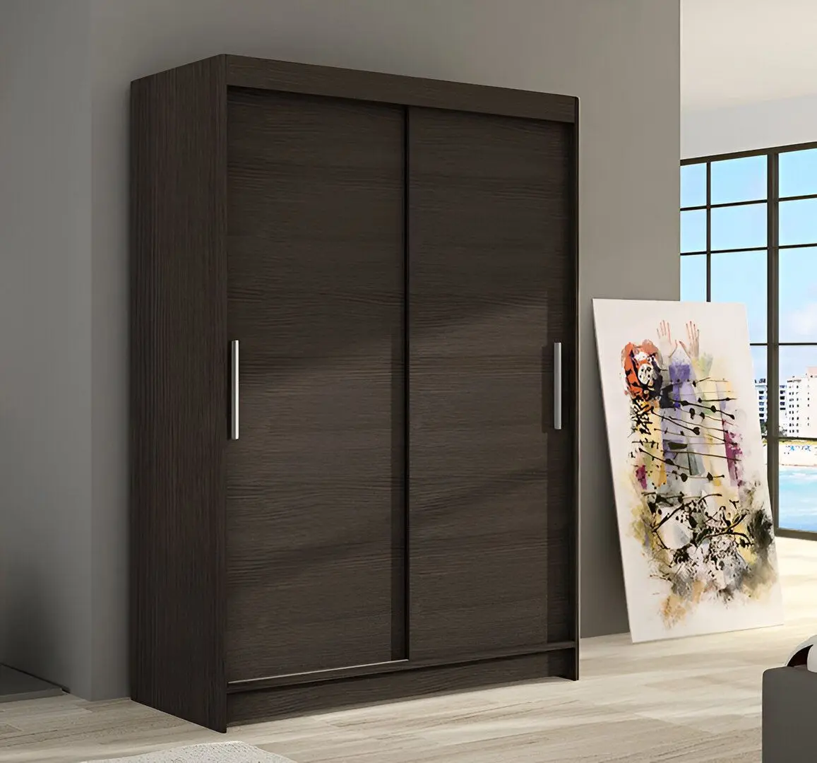 Dulap-cupe Space Meble Miami I 120x200x58 (Chocolate)
