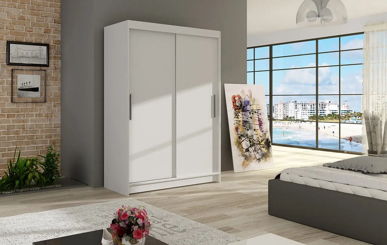 Шкаф-купе Space Meble Miami I 120x200x58 (White Matte)