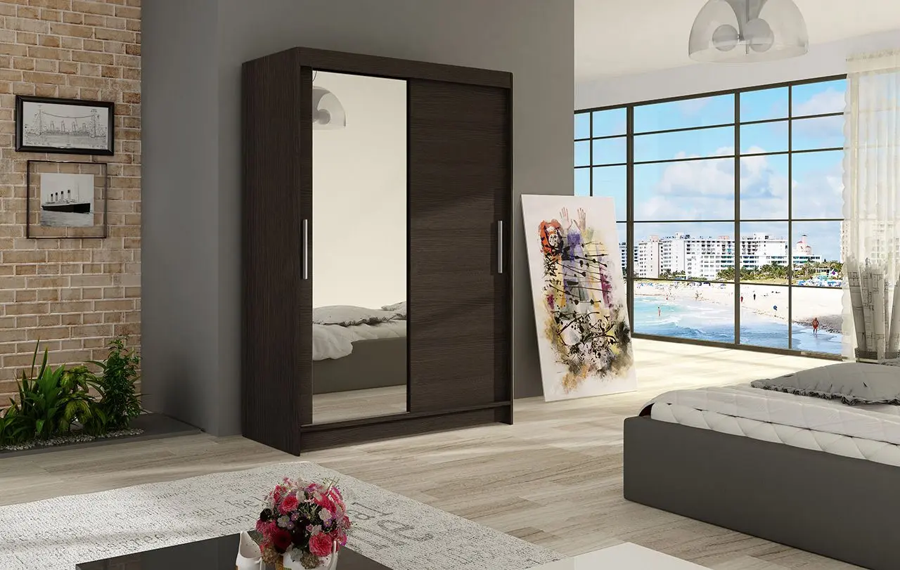 Dulap-cupe Space Meble Miami VI 120x200x58 (Chocolate)