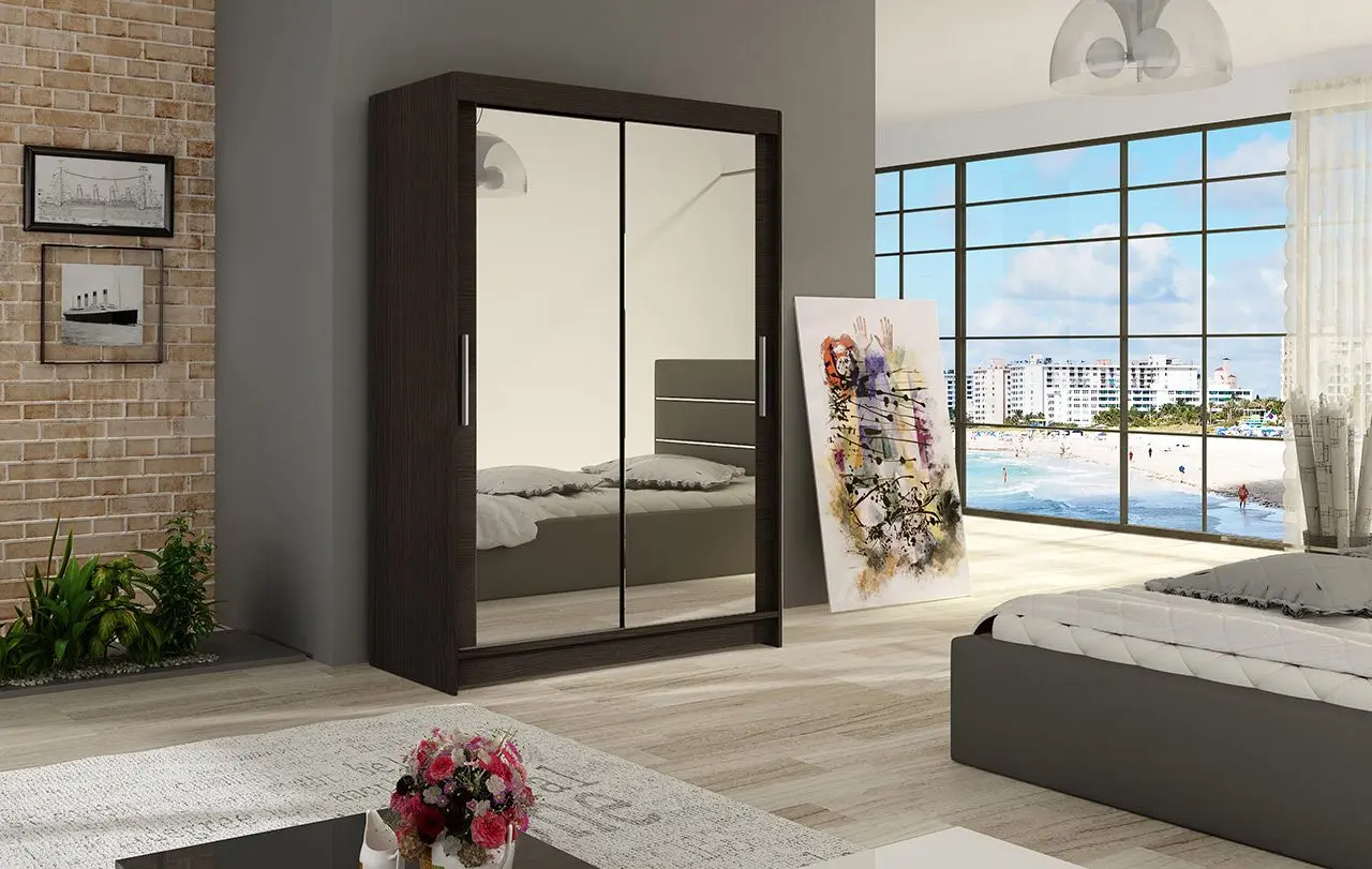 Dulap-cupe Space Meble Miami VII 120x200x58 (Chocolate)