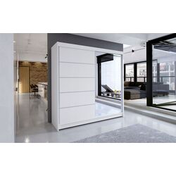 Dulap-cupe Space Meble Talin III 180x215x58 (White Matte)