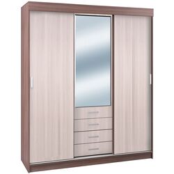 Dulap-cupe Стендмебель Lider 3К 170х210х58 (Ash Shimo Dark/Ash Shimo Light)