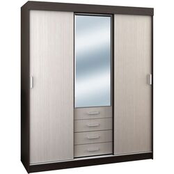 Dulap-cupe Стендмебель Lider 3М-К 170х220х58 (Belford Oak/Wenge)