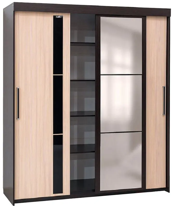 Dulap-cupe SV-mebel №11 2.0m (Wenge Oak/Milky Oak) - 2