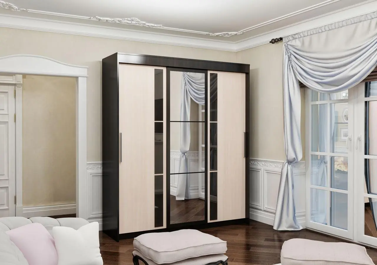 Dulap-cupe SV-mebel №11 2.0m (Wenge Oak/Milky Oak) - 4