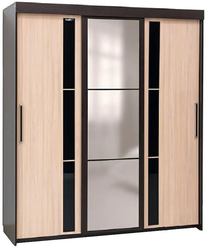 Dulap-cupe SV-mebel №11 2.0m (Wenge Oak/Milky Oak)