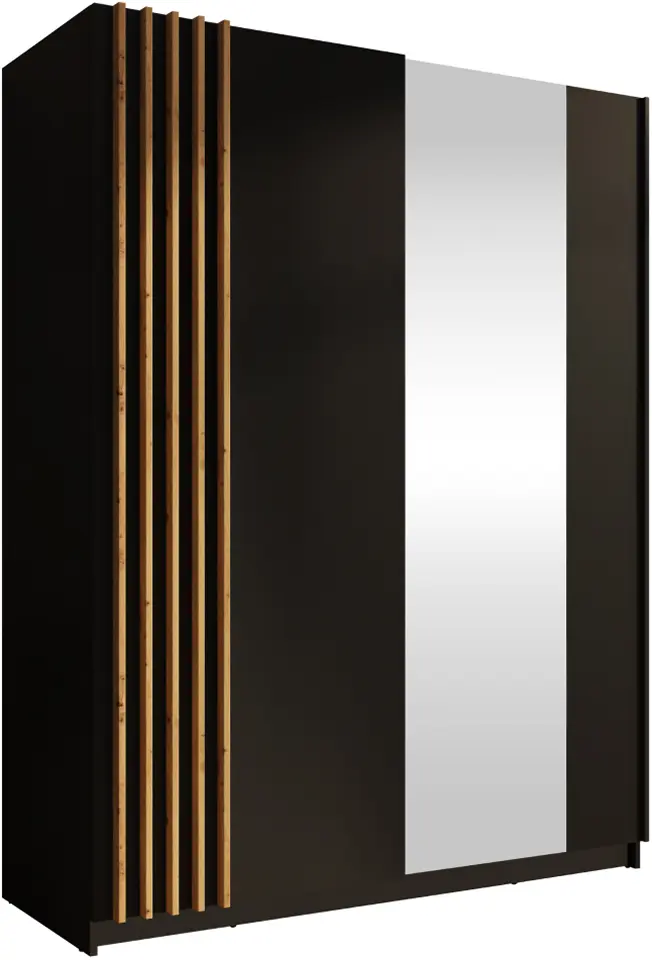 Шкаф-купе Tempo Kondela Bajadero Typ 1 2D-150 (Black/Artisan Oak)