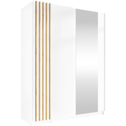 Dulap-cupe Tempo Kondela Bajadero Typ 1 2D 1500х1985х635 (White/Artisan Oak) Thumb