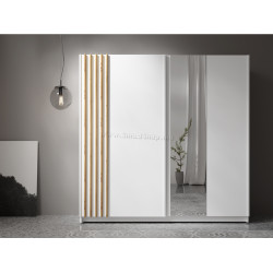 Dulap-cupe Tempo Kondela Bajadero Typ 2 2000х1985х635 (White/Artisan Oak)