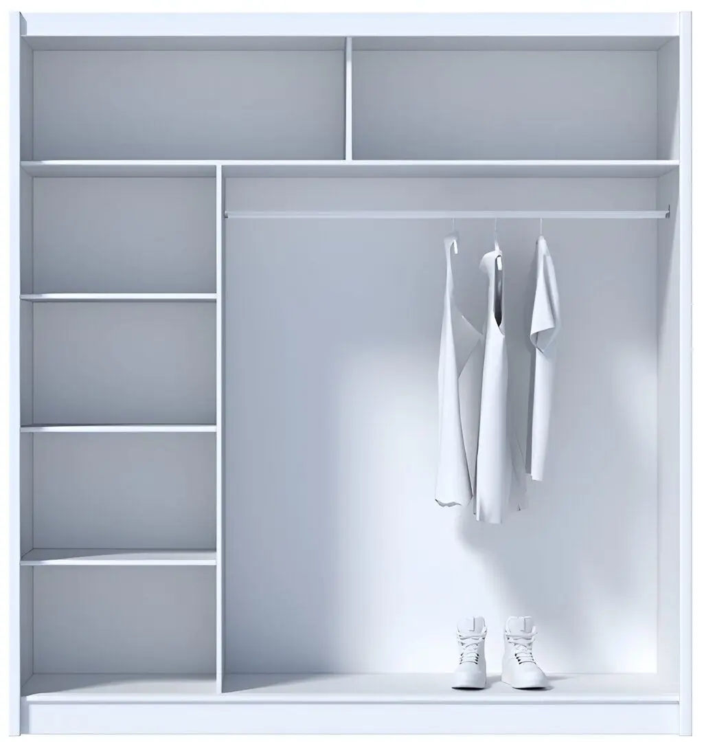 Dulap-cupe Tempo Kondela Craft 203x215 (Black/Craft Oak Golden)