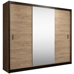 Dulap-cupe Tempo Kondela Craft 250x215 (Black/Craft Oak Golden) Thumb