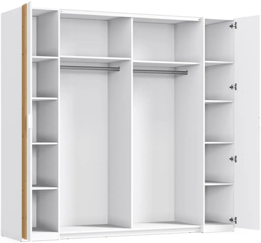 Dulap-cupe Tempo Kondela Florens 2D (White/Sonoma Oak)