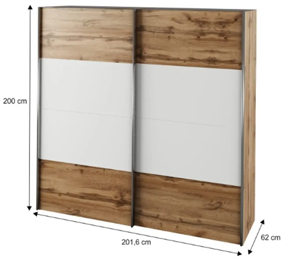 Dulap-cupe Tempo Kondela Gabriela New (Wotan Oak/White)