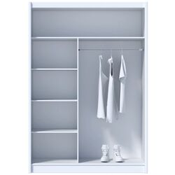 Dulap-cupe Tempo Kondela Ladder 150x215 (Black/Craft Oak Golden) Thumb