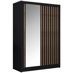 Dulap-cupe Tempo Kondela Ladder 150x215 (Black/Craft Oak Golden) Thumb