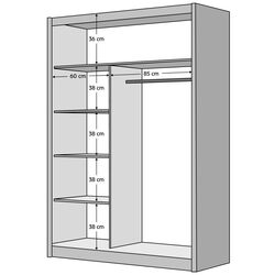 Dulap-cupe Tempo Kondela Madryt 150x215 (Sonoma Oak) Thumb