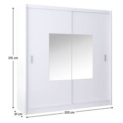 Dulap-cupe Tempo Kondela Madryt 203x215 (White) Thumb