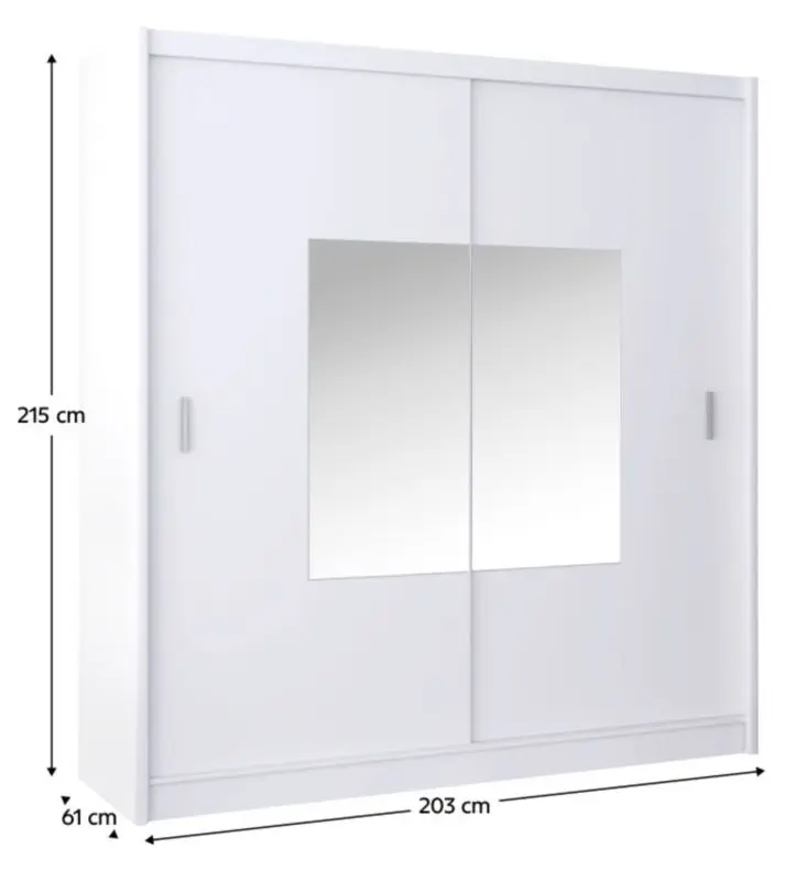 Dulap-cupe Tempo Kondela Madryt 203x215 (White)