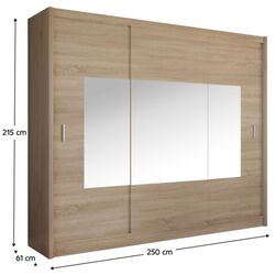 Dulap-cupe Tempo Kondela Madryt 250x215 (Sonoma Oak) Thumb