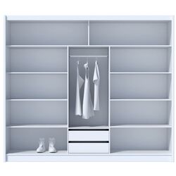 Dulap-cupe Tempo Kondela Madryt 250x215 (White) Thumb