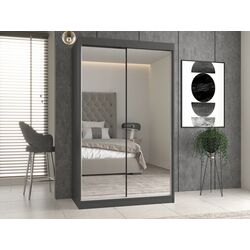 Шкаф-купе TopEshop Iga 120cm 2 Mirror (Anthracite) Thumb