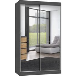 Шкаф-купе TopEshop Iga 120cm 2 Mirror (Anthracite)