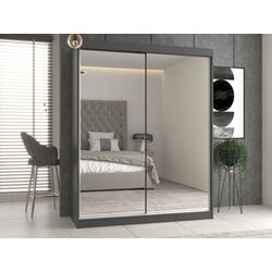 Шкаф-купе TopEshop Iga 160cm 2 Mirror (Anthracite) Thumb