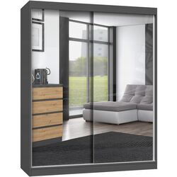 Шкаф-купе TopEshop Iga 160cm 2 Mirror (Anthracite)