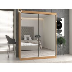 Шкаф-купе TopEshop Iga 160cm 2 Mirror (Artisan Oak) Thumb
