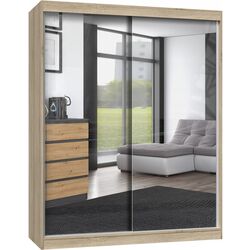 Шкаф-купе TopEshop Iga 160cm 2 Mirror (Sonoma Oak)