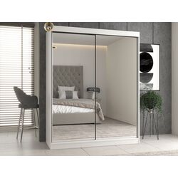 Dulap-cupe TopEshop Iga 160cm 2 Mirror (White) Thumb