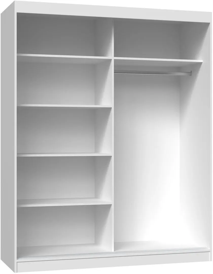 Dulap-cupe TopEshop Iga 160cm 2 Mirror (White)