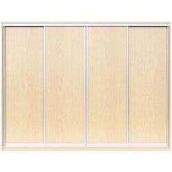 Dulap-cupe Yasen Lyuks 1 240х220х60 Angelique/Silver (4 usi)