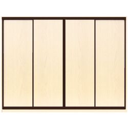 Dulap-cupe Yasen Lyuks 1 240х220х60 Angelique/Wenge (4 usi)