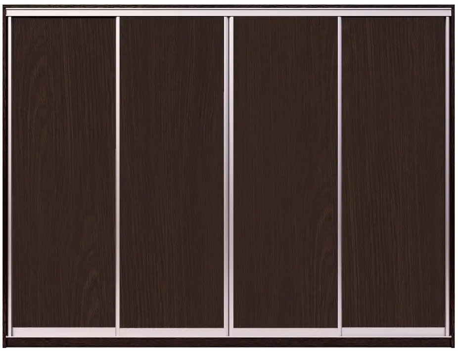 Dulap-cupe Yasen Lyuks 1 240х220х60 Wenge Magic/Silver (4 usi)